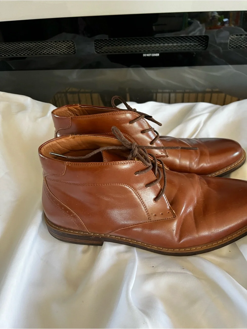 Nunn Bush Men's Tan/Brown Leather Chukka Boots - Lace-Up